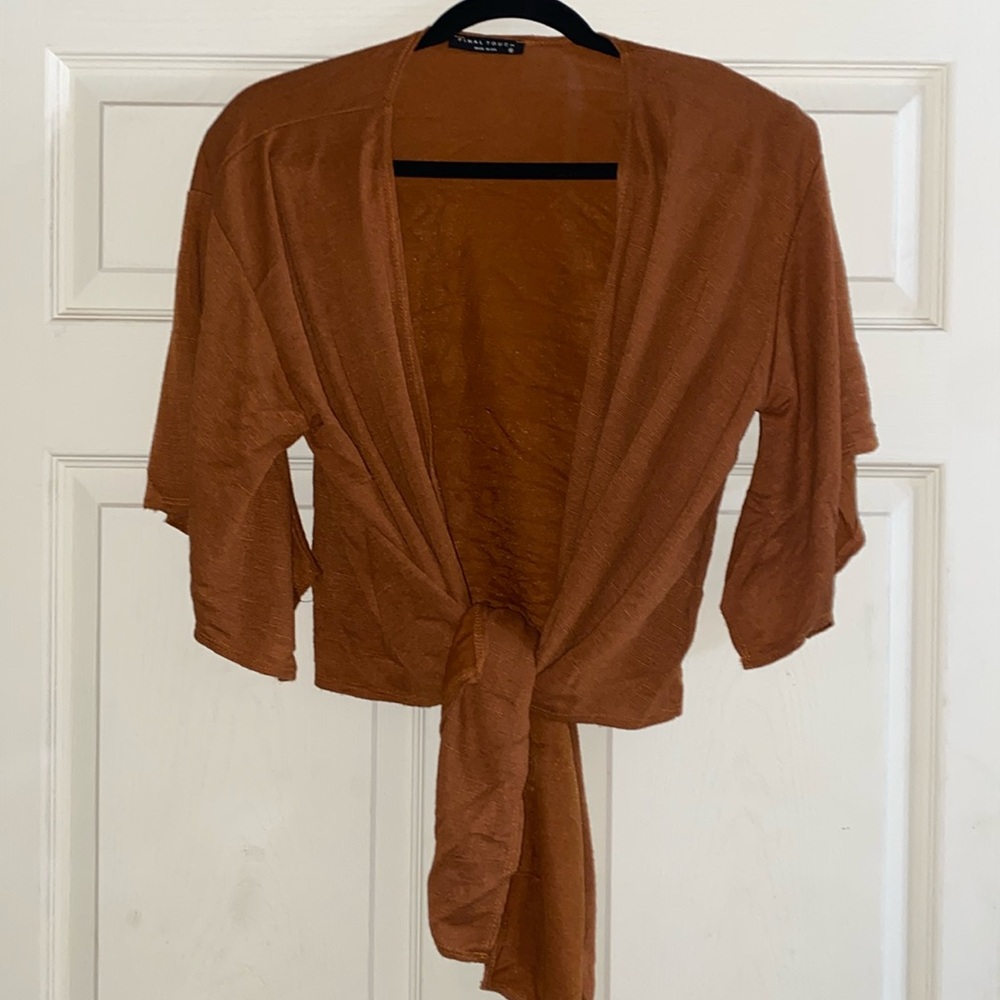 Tie front shirt